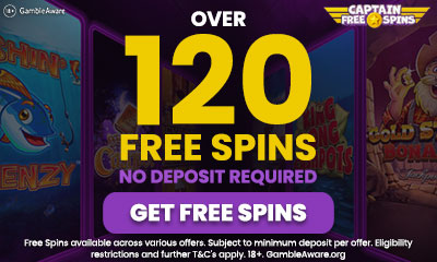 Over 120 Free Spins No Deposit Needed