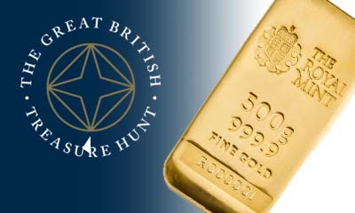 Win a Royal Mint 250g Solid Gold Bar